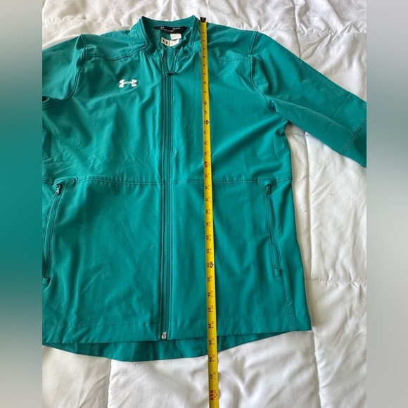 Under Armour Men's Tourquoise Full Zip Storm Coach's Jacket - Jacket.. - Picture 5 of 11